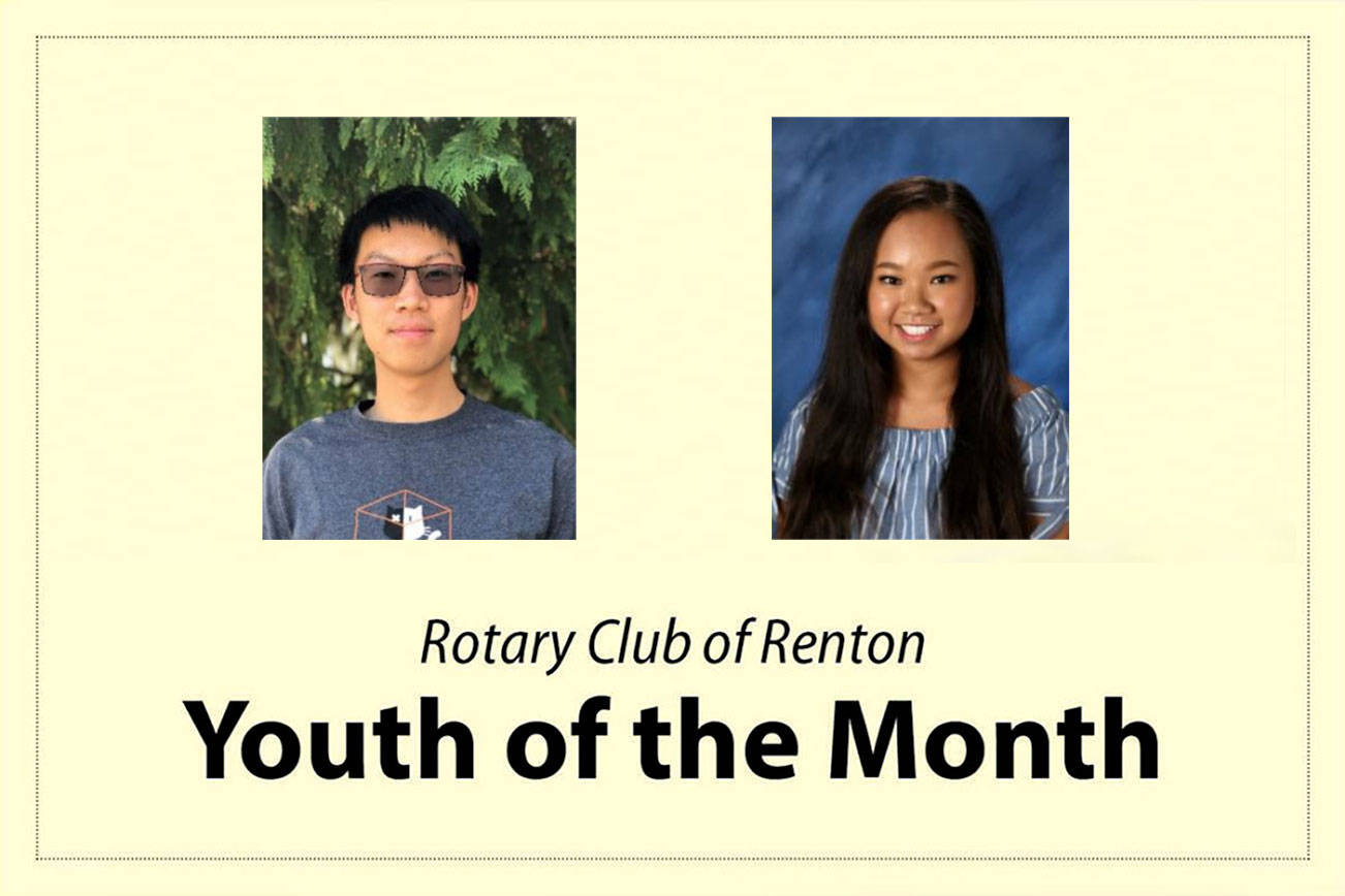 Renton Rotary selects Youth of the Month for October