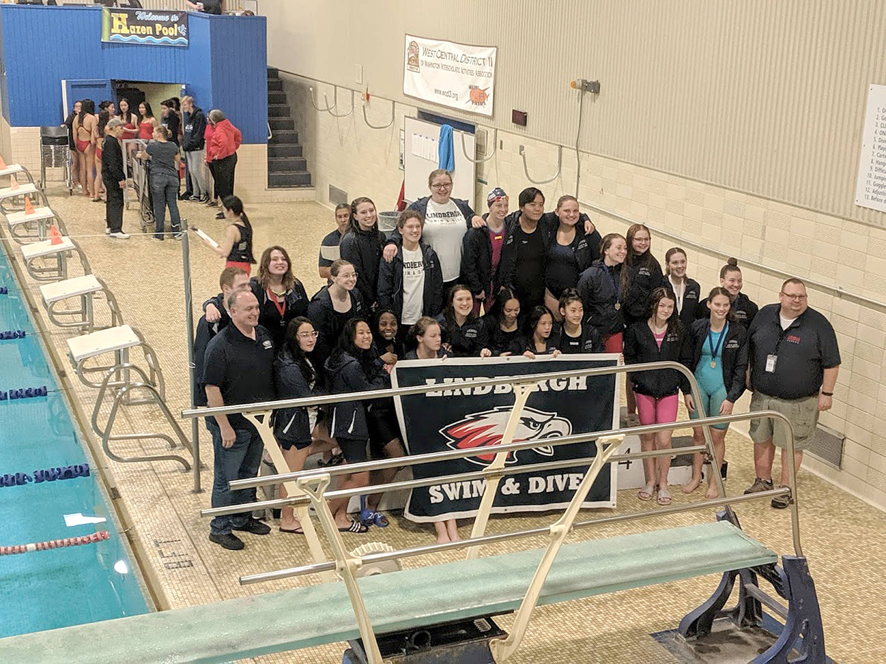 The Lindbergh Swim and Dive Team.                                Photo courtesy of The Korve Family.