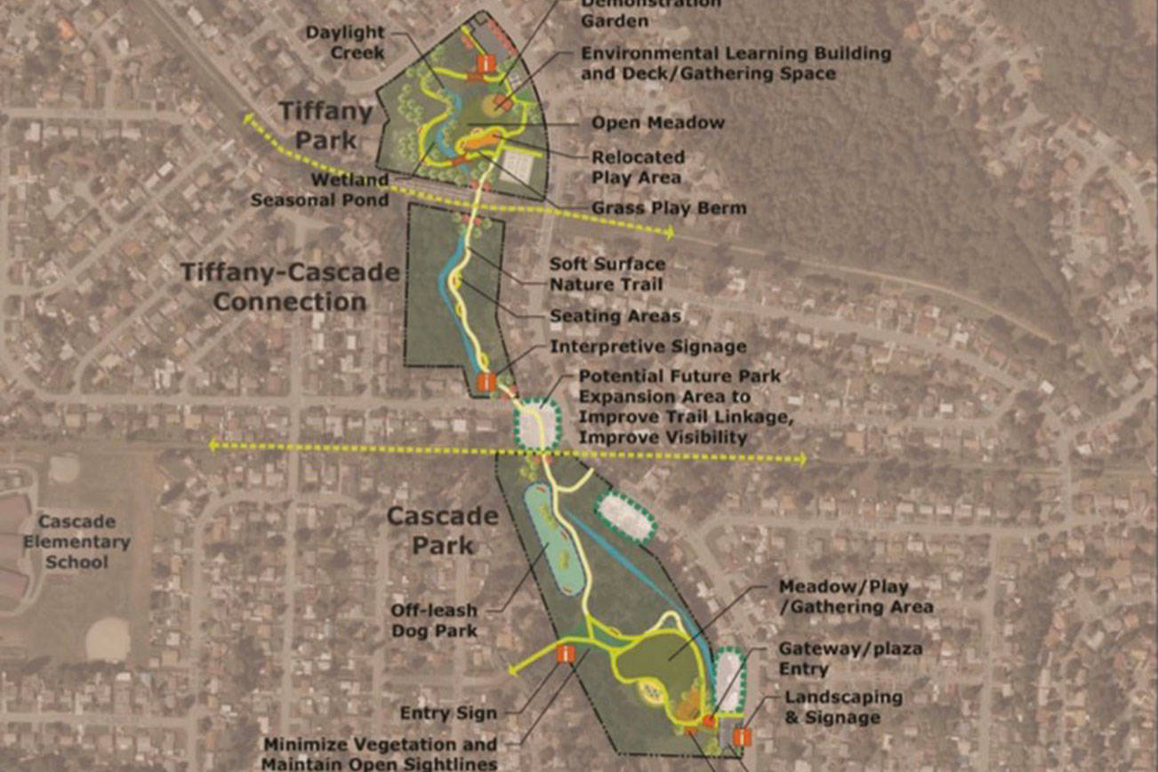Courtesy of the City of Renton. The proposed Tri-Master park plan