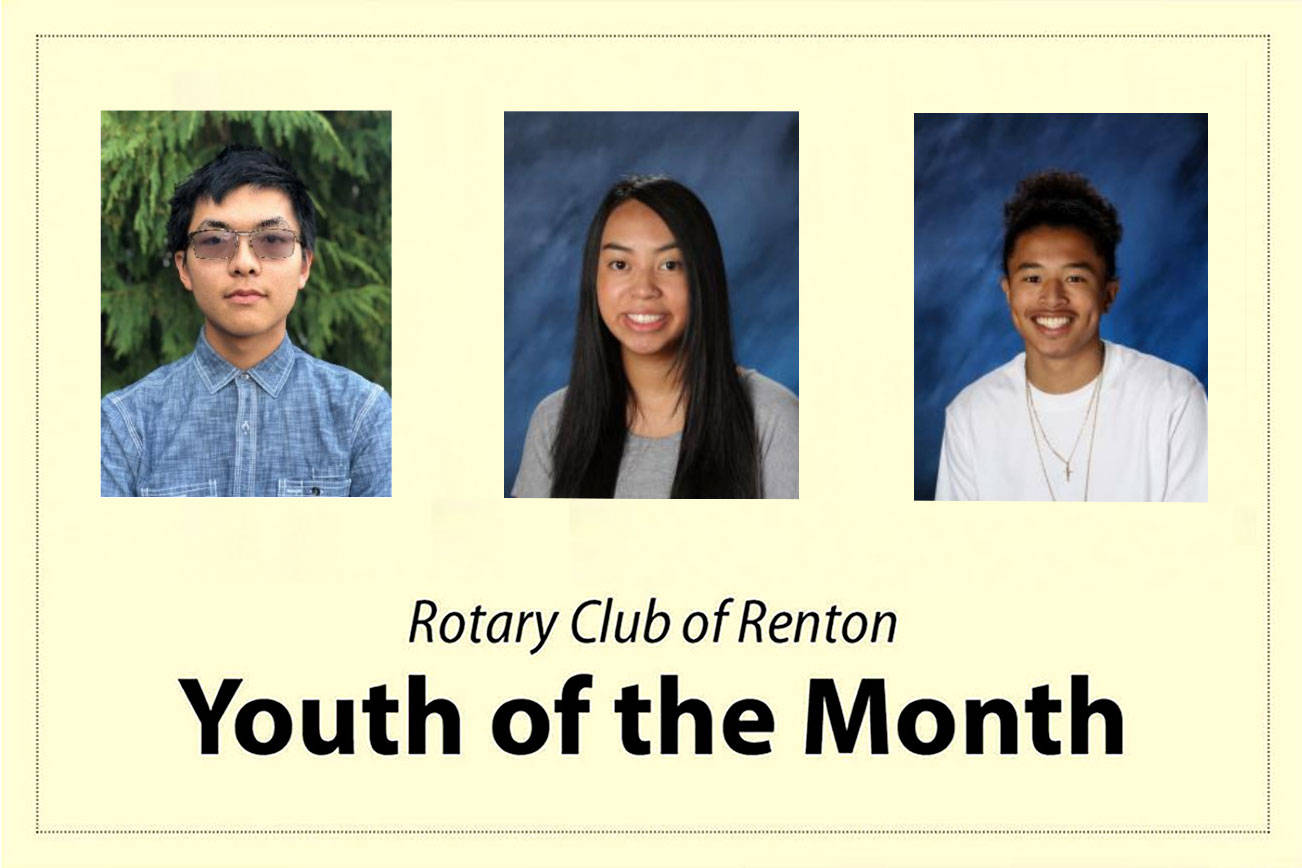 Renton Rotary selects Youth of the Month for December