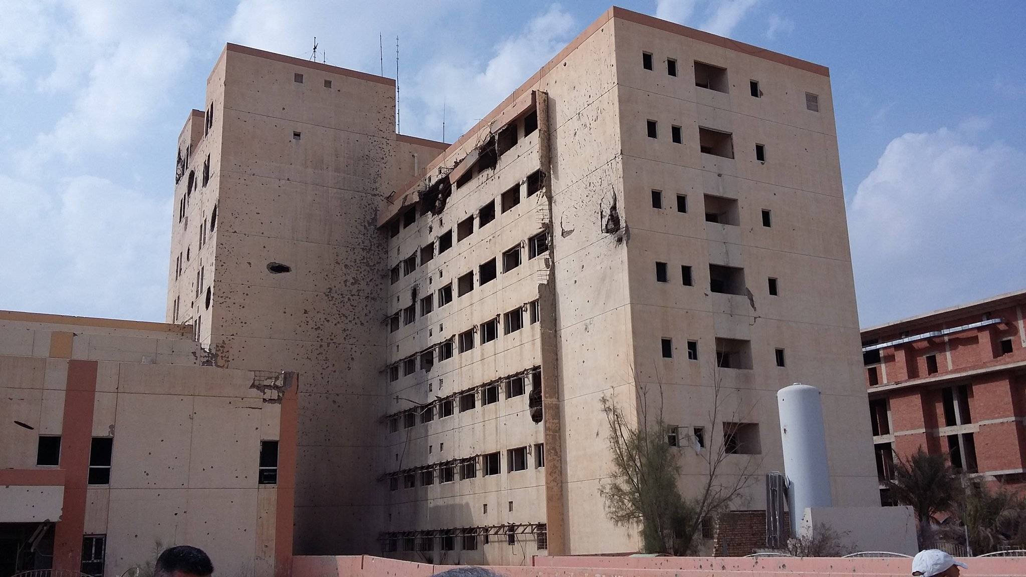 Tikrit Hospital in Iraq where Sarah Abdullah worked after it was hit by a suicide bomber in 2013. Abdullah fled Iraq with her husband in 2013, only a year before ISIS captured the city. Contributed by Sarah Abdullah.