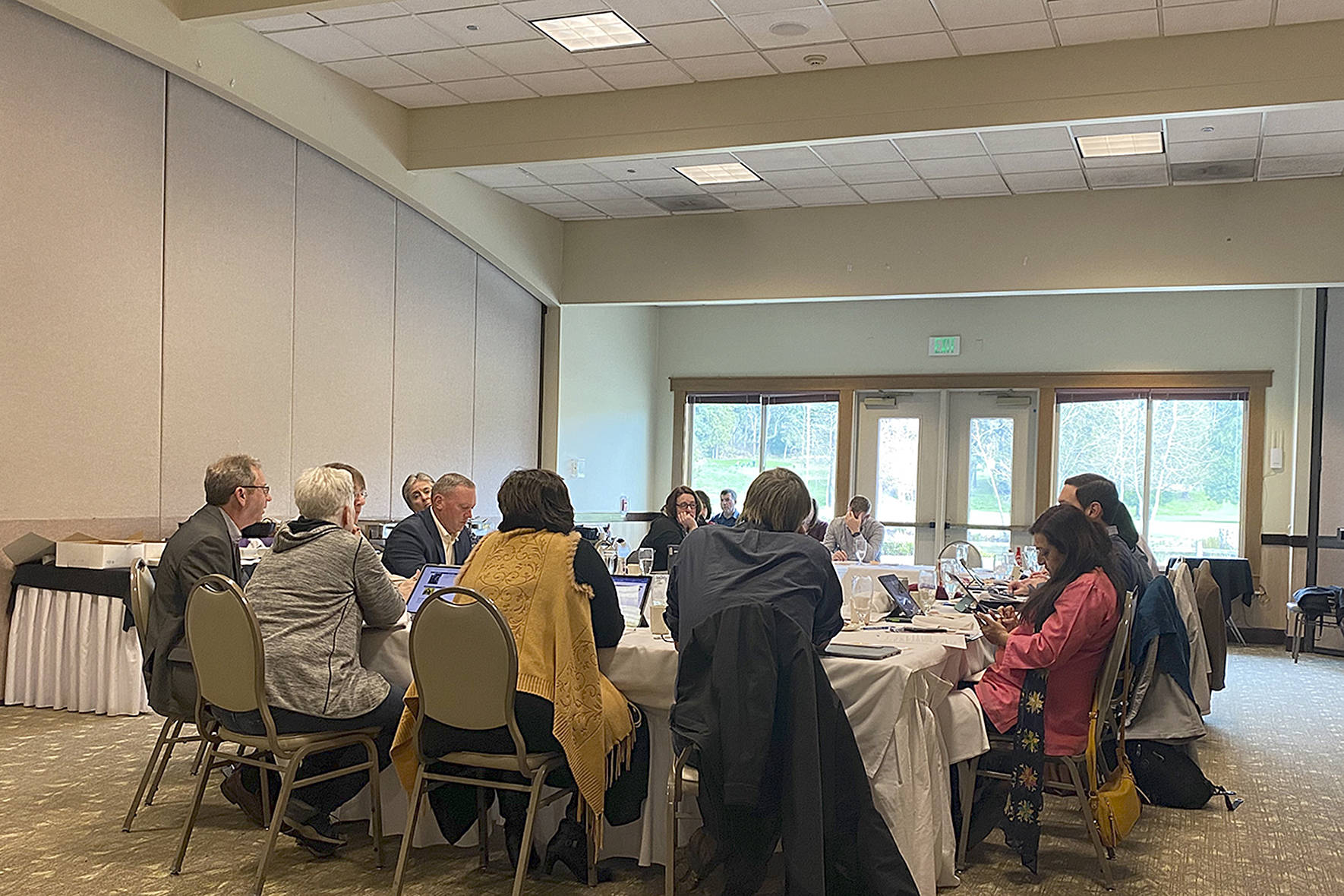 Photo by Haley Ausbun                                Renton city administrators, Mayor Armondo Pavone, Renton City Council and other city staff attend the 2020 Council Retreat, Feb. 28 and Feb. 29 at Maplewood Golf Course.