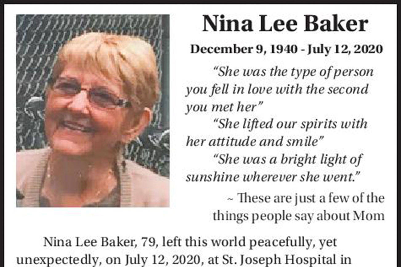 Nina Lee Baker | Obituary