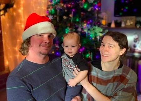 Jacob Hyland, Jamie Hyland and their one-year-old son Uriel, who was killed in the Cold Springs Fire. Courtesy photo/Harborview Medical Center.