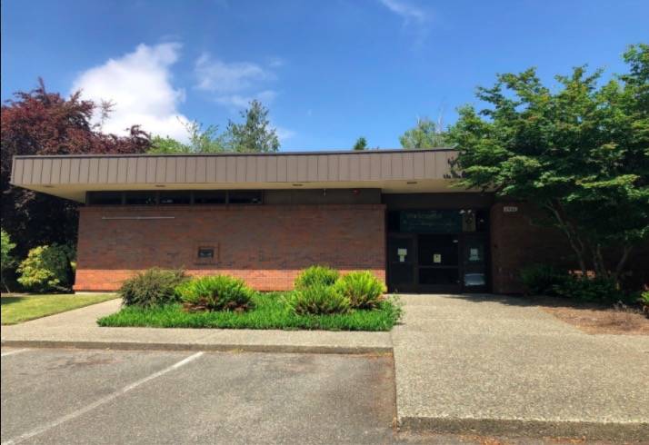 A photo of the outside of the old library facility before it was remodeled into the new Sunset Community Center. Courtesy photo/Renton Housing Authority