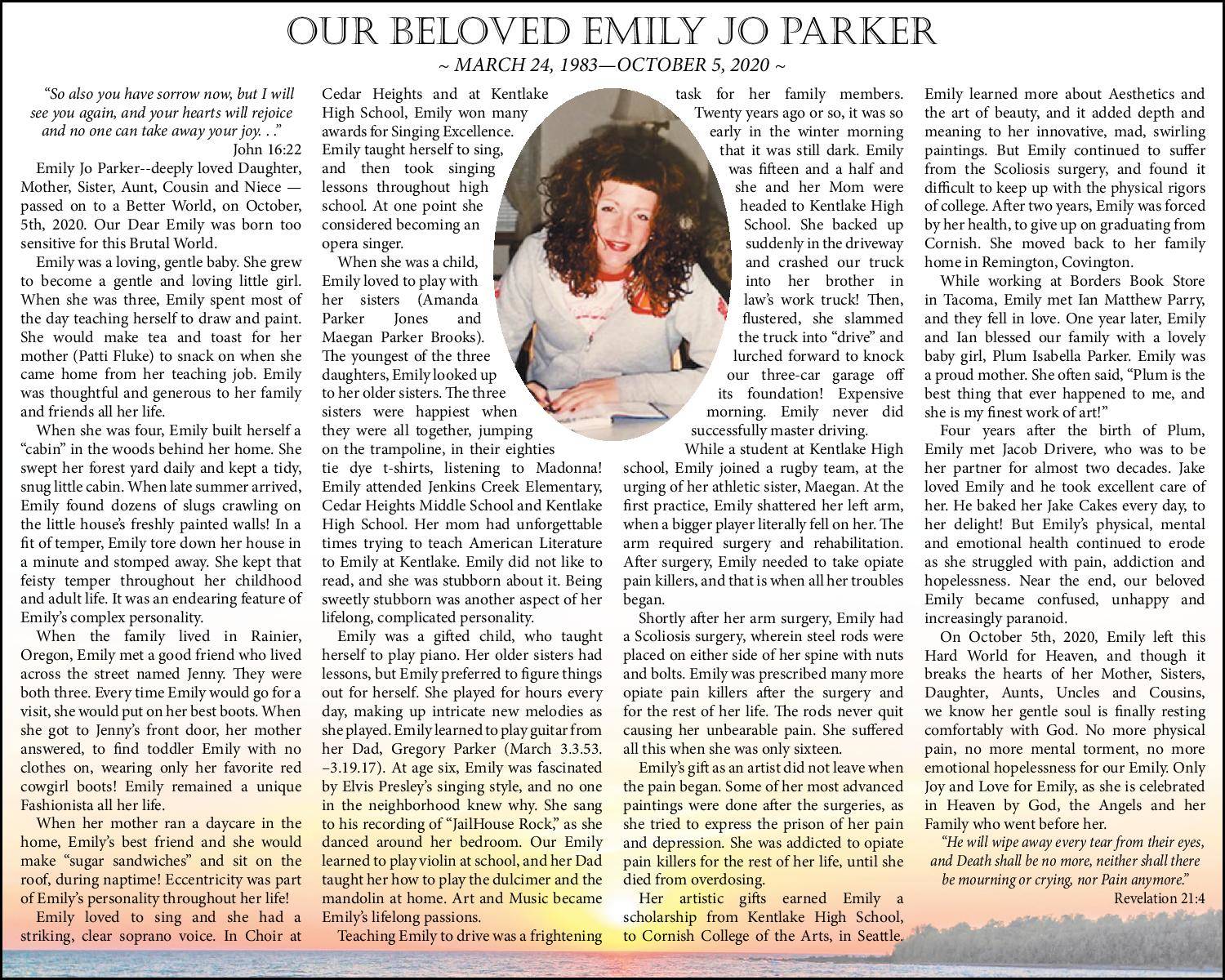 Emily Jo Parker | Obituary