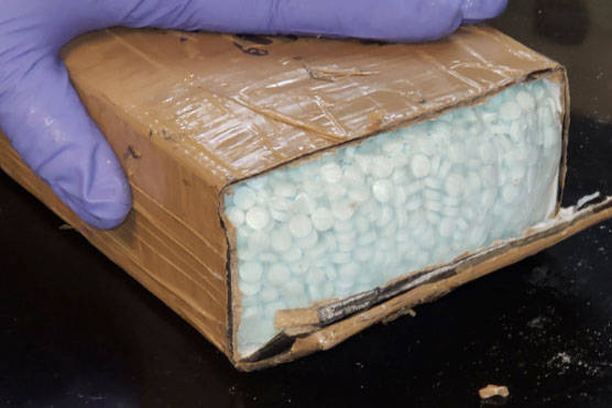 Box full of fentanyl pills (courtesy of Renton Police Department)