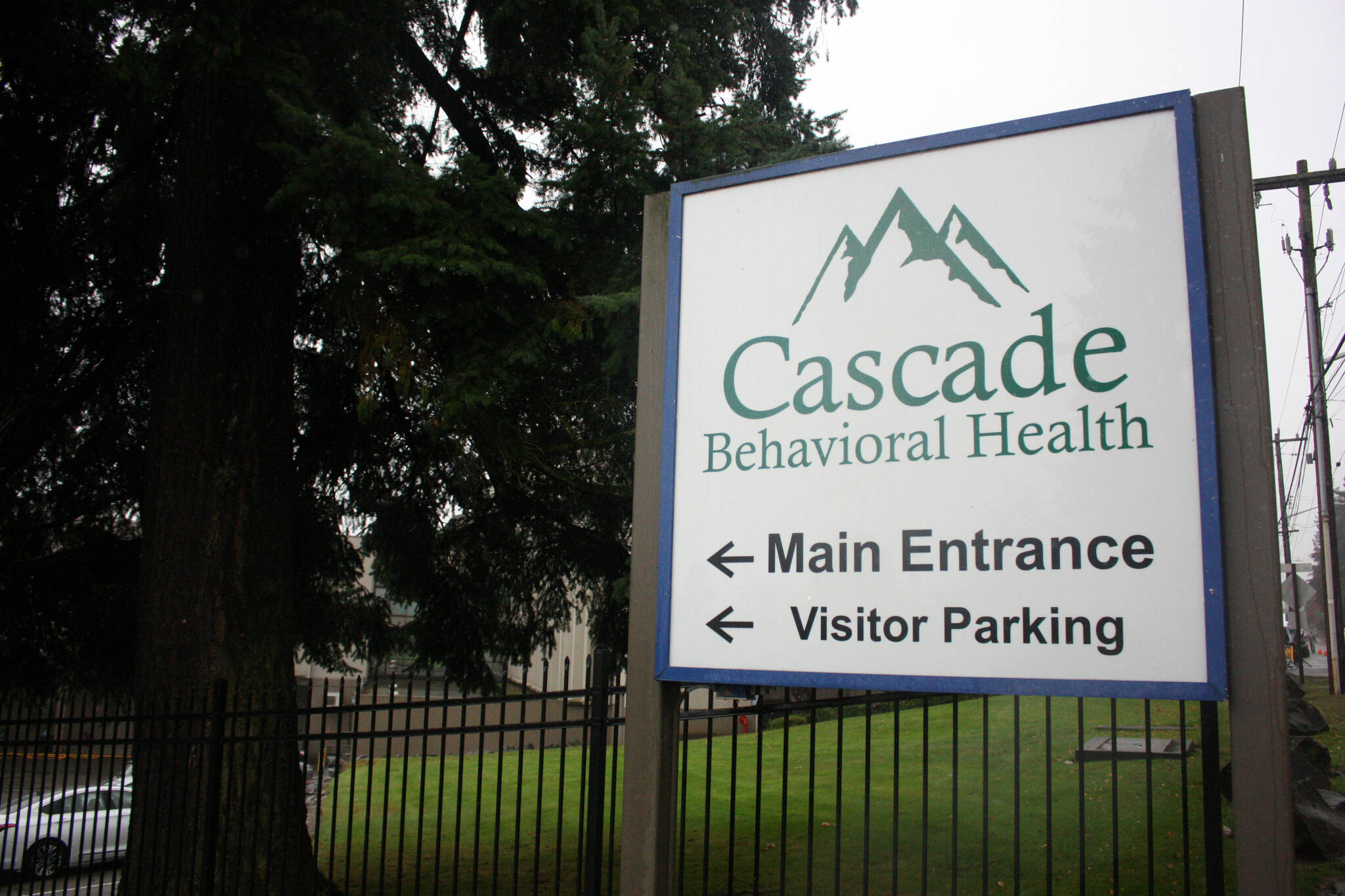 front of Cascade Behavioral Health hospital (photo credit: Cameron Sheppard)