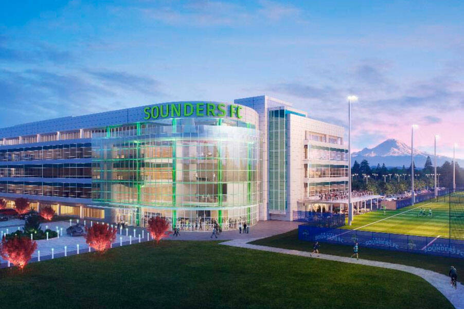 Design rendering of future facility (Courtesy of Seattle Sounders FC)