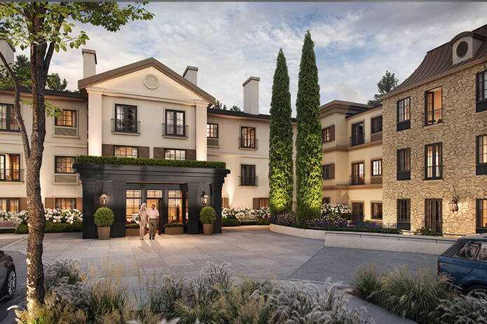 The new Weatherly Inn residences in Renton offer Old World style with the best in modern amenities and beautiful outdoor spaces.