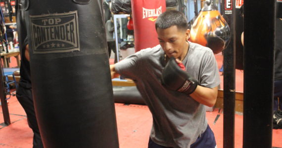 Bailey Jo Josie/Sound Publishing
Josue Cadena, 19, trains at the boxing club for three hours, five to six days a week.