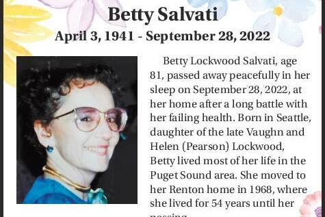 Betty Salvati | Obituary