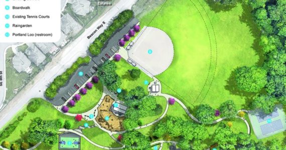 Design plan for the Philip Arnold Park renovations (Screenshot from City of Renton website