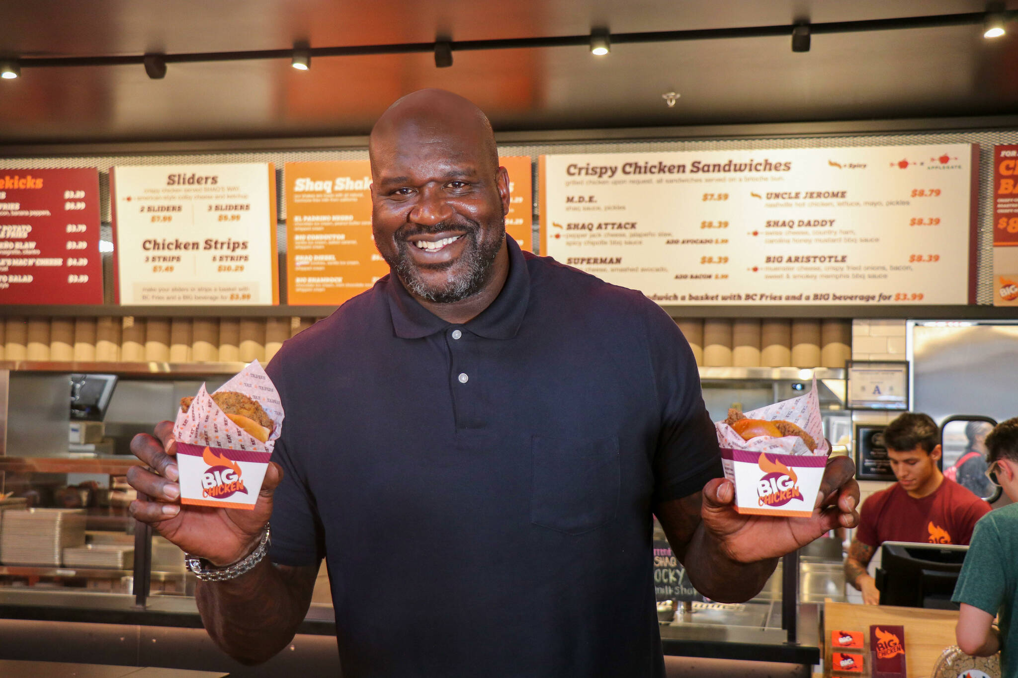 The first Shaquille O'Neal's Big Chicken to open in Washington state is at the Climate Pledge Arena in Seattle, with the new Renton location being the second. Photo courtesy of Big Chicken.
