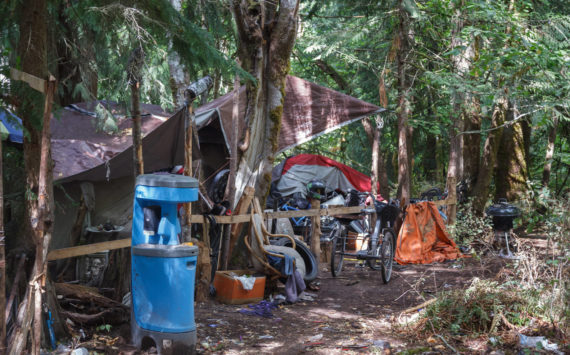 Homeless encampments like this one in Auburn can be found throughout King County. File photo