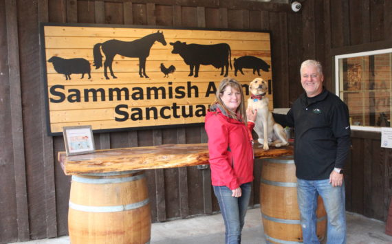 Photos by Bailey Jo Josie/Sound Publishing 
Diane and Don Gockel (with their dog, Bojangles) moved the Sammamish Animal Sanctuary from Sammamish to Renton in early 2022.