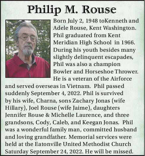 Philip M. Rouse | Obituary