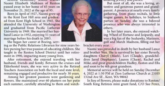 Naomi Elizabeth Mathisen | Obituary