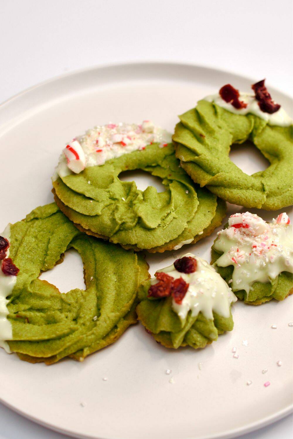 Photo by Kat Lieu
Miso Matcha Wreath Cookies (Matcha Spritz Cookies)