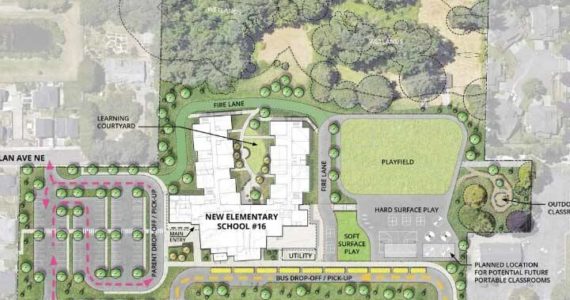 Image from Renton Public Schools website
Artist design rendering of Hilltop Heritage Elementary.