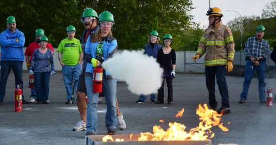 Photo courtesy of the City of Renton
Renton’s Emergency Preparedness Academy offers classes and courses, including fire suppression.