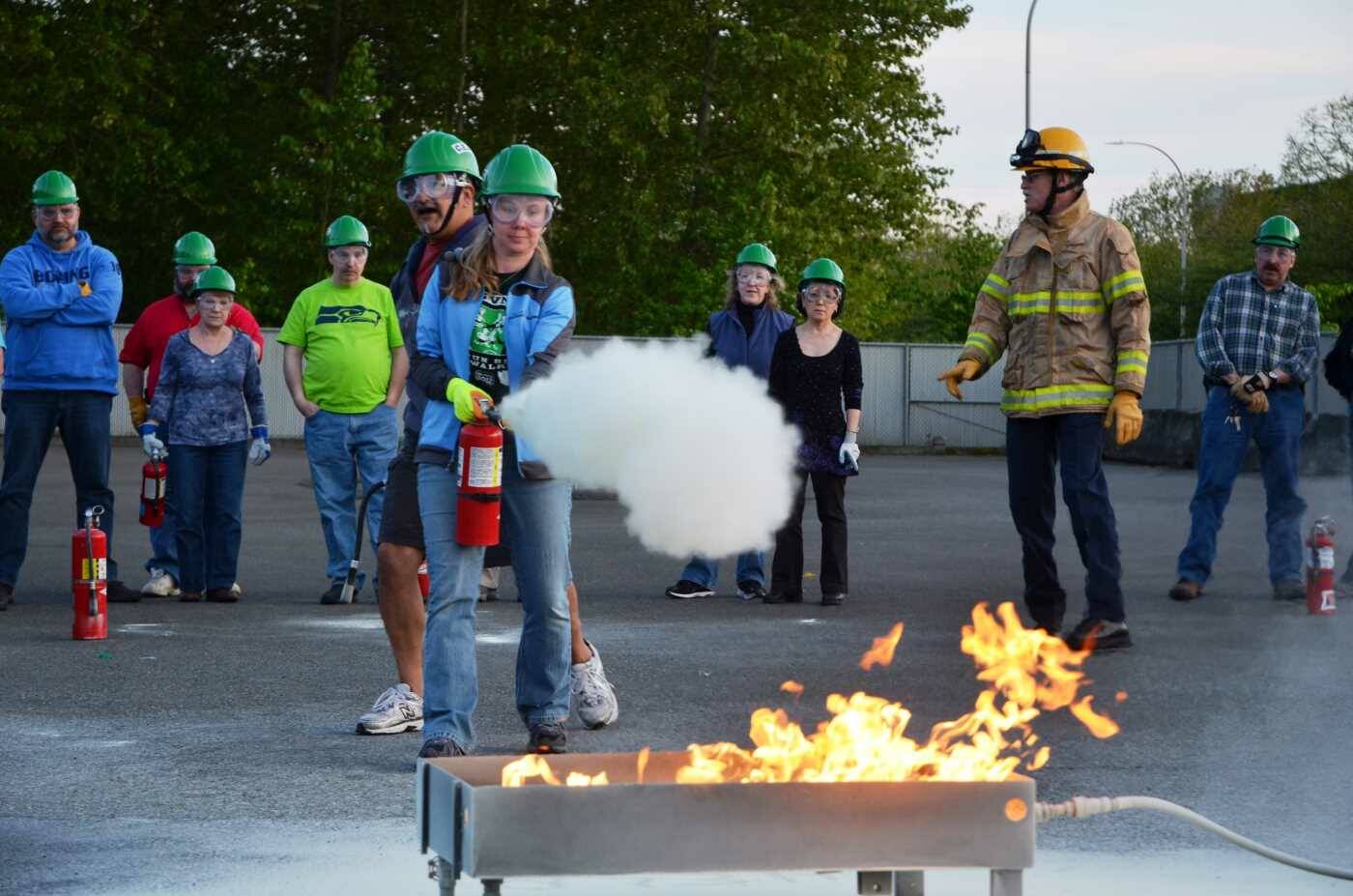 Photo courtesy of the City of Renton
Renton’s Emergency Preparedness Academy offers classes and courses, including fire suppression.