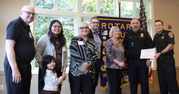 Renton Rotary Club’s RotaCare fund gift roughly $43,000 to help support FD CARES. Renton Rotary Club leaders, Renton Mayor Armondo Pavone, Renton City Council members, and representatives from the police and fire celebrate the donation. Cameron Sheppard/Renton Reporter