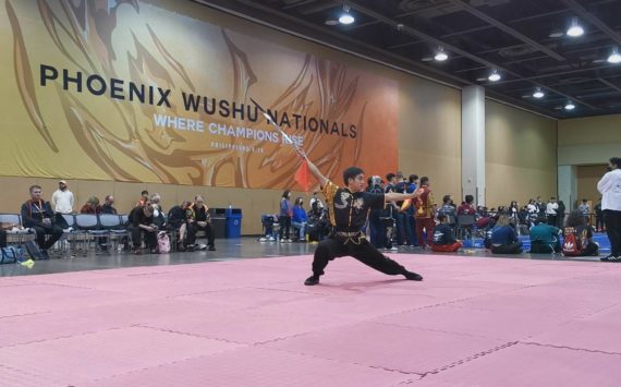 Charlie Chen competing in Arizona last year. Photo Credit: Tong Chen