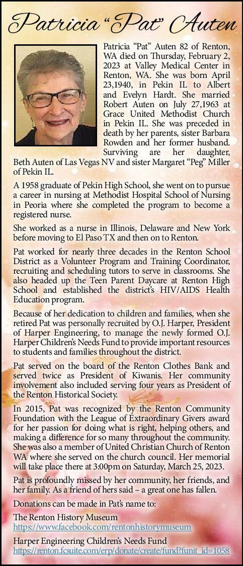 Patricia "Pat" Auten | Obituary