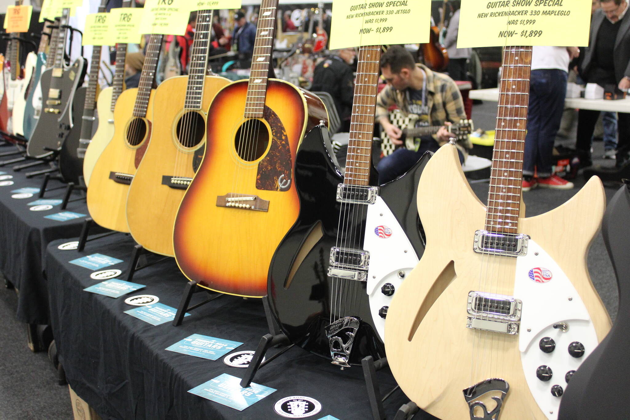 The 32nd Annual Seattle Tacoma Guitar Show featured everything from Fender to Rickenbacker to Martin guitars, acoustic and electric. Photo by Bailey Jo Josie/Sound Publishing