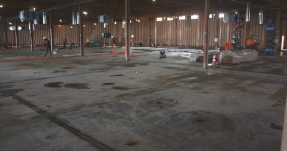 The inside of the building where the school will be built. Cameron Sheppard / Renton Reporter