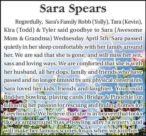 Sara Spears | Obituary
