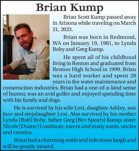 Brian Kump | Obituary