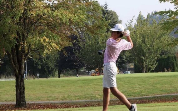 Photo Provided by Kristin Cakarnis.
Calvin Cakarnis tied for second at the state gold tournament in Olympia on May 23-24.