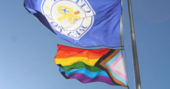 Bailey Jo Josie / Renton Reporter
The Pride Flag flies above Renton City Hall in June.