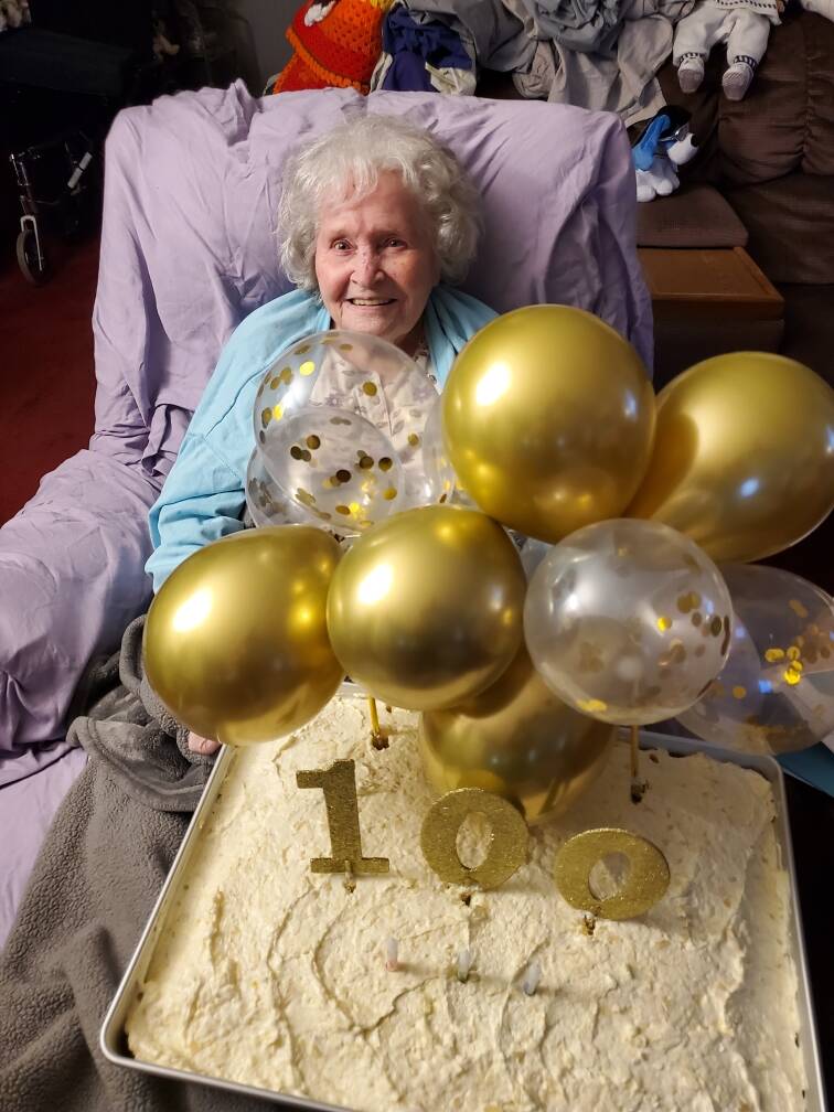 Photo courtesy of Caren Smith
Lorraine’s 100th birthday was Jan. 5.