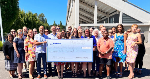 In total, Boeing has awarded $500,000 in grants to Renton School Foundation. Photo courtesy of Renton School Foundation.