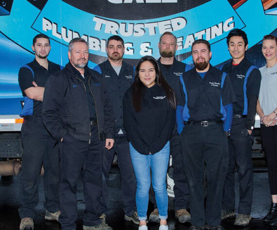 Trusted Plumbing and Heating, a locally owned, family business, offers comprehensive plumbing services from a team of skilled tradespeople. Photo courtesy Trusted Plumbing and Heating