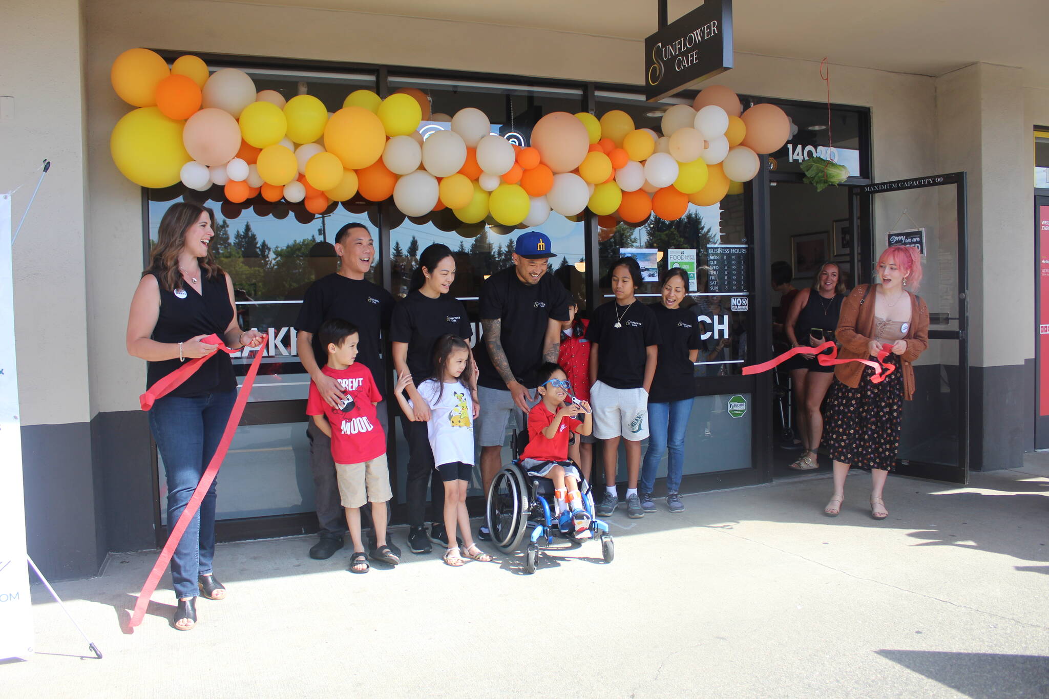 On Thursday, Aug. 17, the long-awaited Sunflower Café had its official ribbon-cutting in Fairwood, complete with lion dancers who performed outside and inside the restaurant as customers ate their food. A crowd gathered to celebrate the new family-owned restaurant at 14020 Southeast Petrovitsky Road. The café serves daily breakfast, from 8 a.m. to 3 p.m. (Photos by Bailey Jo Josie/Sound Publishing)