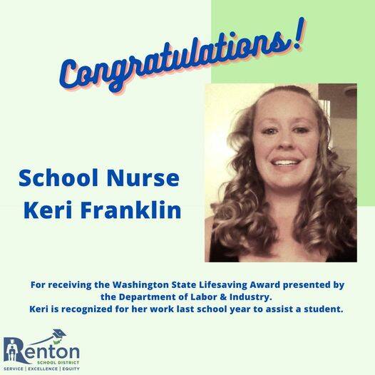 Keri Franklin one of 22 workplace heroes to be honored by an award from the state.