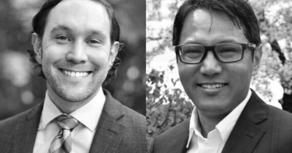 Screenshot from King County elections website: 
Ryan McIrvin, Council Position No. 4 incumbent (left), and Sanjeev Yonzon, Council Position No. 4 candidate.