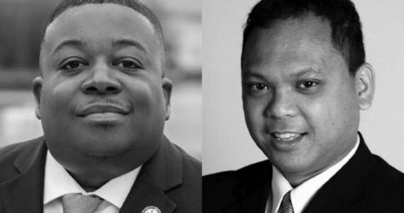Screenshot from King County elections website:
Ed Prince, Council Position No. 5 incumbent (left), and Marvin Rosete, Council Position No. 5 candidate (right).