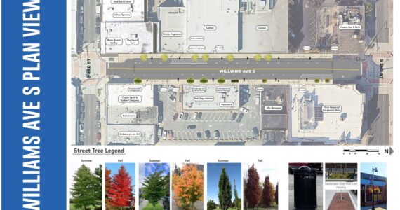Plain view of the Williams Avenue South construction. Image courtesy of the City of Renton.