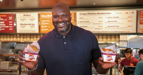 Photo courtesy of Big Chicken:
The first Shaquille O’Neal’s Big Chicken to open in Washington state is at the Climate Pledge Arena in Seattle, with the new Renton location being the second.