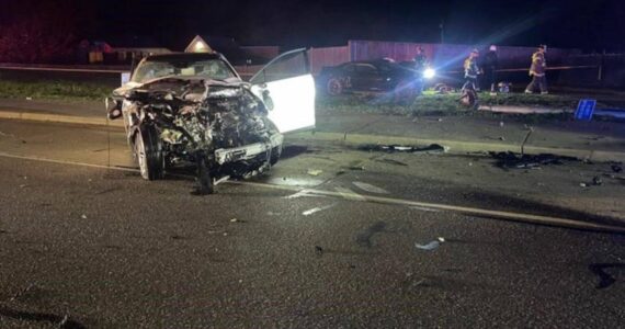 Fatal accident that occurred on Oct. 20 on Maple Valley Highway (Screenshot from Renton Firefighter Union tweets)