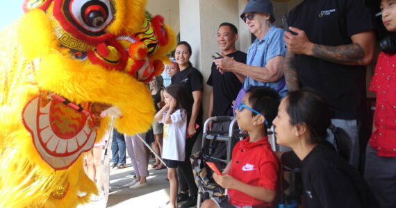 Chinese Lion Dancers impress at the ribbon cutting ceremony for the Sunflower Cafe in Fairwood. (Photos by Bailey Jo Josie/Sound Publishing)