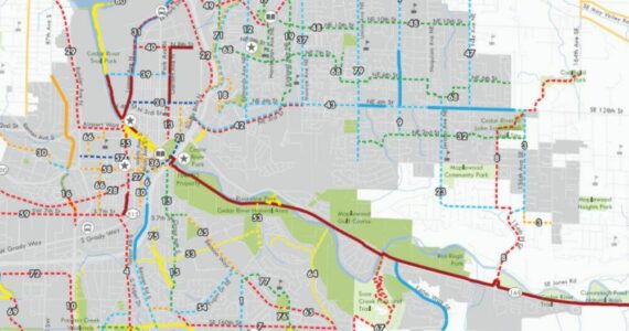 Courtesy of City of Renton
Existing and proposed bike paths and bike lanes in Renton.