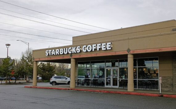 The Renton Village Starbucks has petitioned to unionize. Photo by Bailey Jo Josie/Sound Publishing.