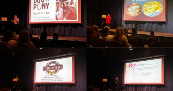 Local entrepreneurs give their business pitches at Renton Civic Theater. (Cameron Sheppard/Sound Publishing)