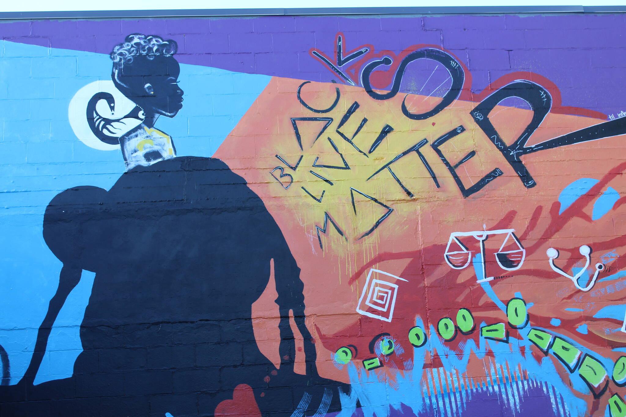 Black Lives Matter mural in Downtown Renton. Bailey Jo Josie / Sound Publishing